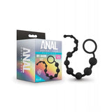 Blush Novelties - Anal Adventures Platinum Silicone 10 Anal Beads (Black) BN1159 CherryAffairs