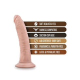 Blush Novelties - Dr. Skin 17.8 cm Realistic Suction Dildo (Beige) BN1191 CherryAffairs