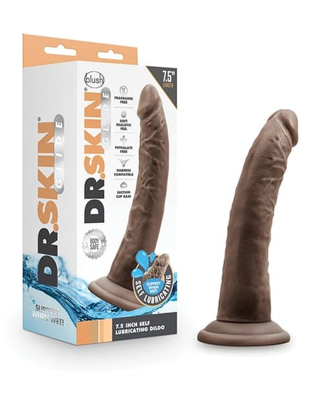 Blush Novelties - Dr Skin Glide Self Lubricating Suction Cup Dildo CherryAffairs