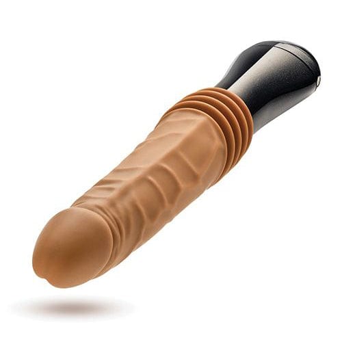 Blush Novelties - Dr Skin Silicone Dr Arthur Thrusting Gyrating Vibrating Dildo (Brown) BN1155 CherryAffairs