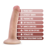 Blush Novelties - Dr Skin Silicone Dr Lucas Realistic Dildo 5.5" (Beige) BN1160 CherryAffairs