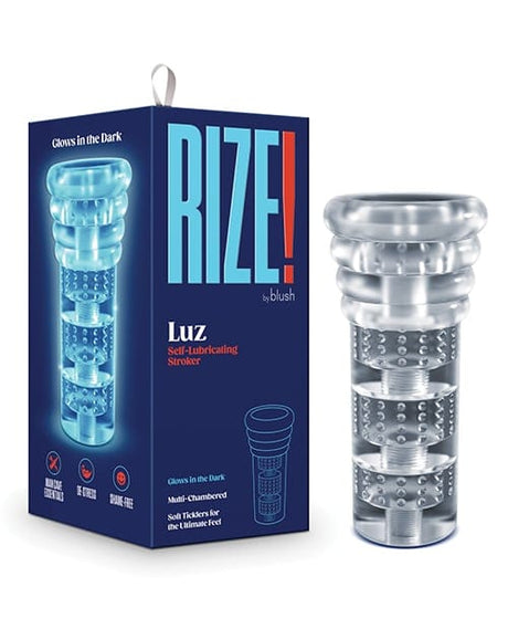 Blush Novelties - Rize Luz Glow-in-the-Dark Masturbator (Clear) BN1203 CherryAffairs