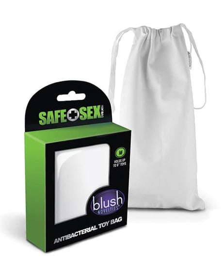 Blush Novelties - Safe Sex Antibacterial Toy Storage Bag Medium (White) BN1165 CherryAffairs