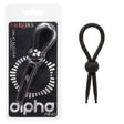 CalExotics - Alpha Liquid Silicone Adjustable Lasso Cock Ring (Black) CE2181 CherryAffairs