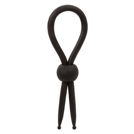 CalExotics - Alpha Liquid Silicone Adjustable Lasso Cock Ring (Black) CE2181 CherryAffairs