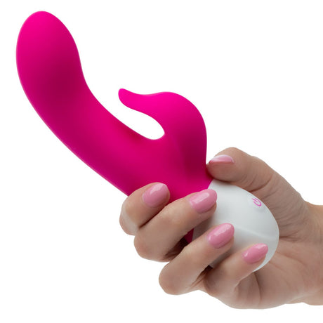 CalExotics - Basic Essentials Rechargeable Dual Pleaser (Pink) CE2182 CherryAffairs