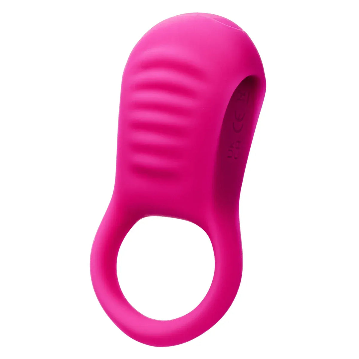 CalExotics - Basic Essentials Rechargeable Ridge Rider Cock Ring (Pink) CE2184 CherryAffairs