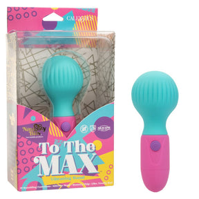 CalExotics - Naughty Bits To The Max Rechargeable Mini Wand Vibrator (Blue) CE2145 CherryAffairs