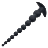 CalExotics - Rechargeable X-10 Extended Vibrating Anal Beads (Black) CE2193 CherryAffairs