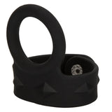 CalExotics - Silicone Tri-Snap Scrotum Support Cock Ring (Black) CE2179 CherryAffairs