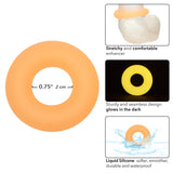 California Exotics - Alpha Glow In The Dark Liquid Silicone Prolong Medium Cock Ring (Orange) CE2098 CherryAffairs