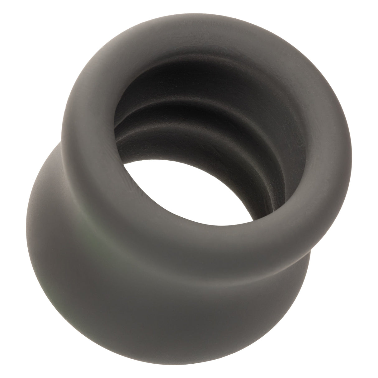 California Exotics - Alpha Liquid Silicone Scrotum Cock Ring (Gray) CE2005 CherryAffairs