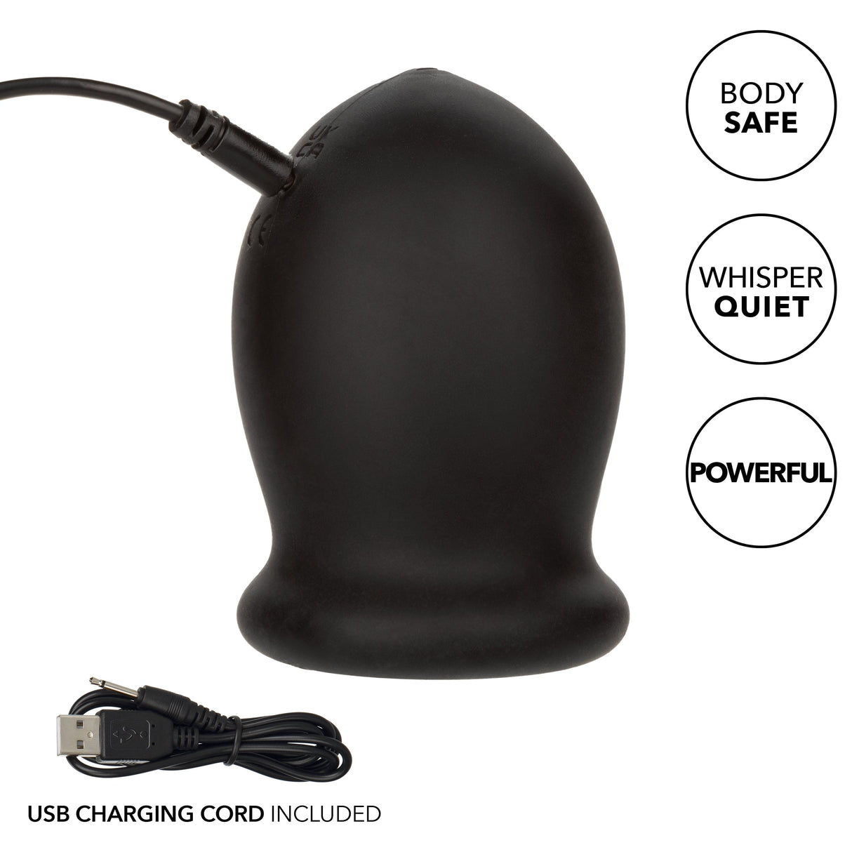 California Exotics - Boundless Rechargeable Vibrating Stroker Masturbator (Black) CE2024 CherryAffairs