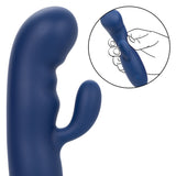 California Exotics - Cashmere Silk Duo Rabbit Vibrator (Blue) CE2021 CherryAffairs