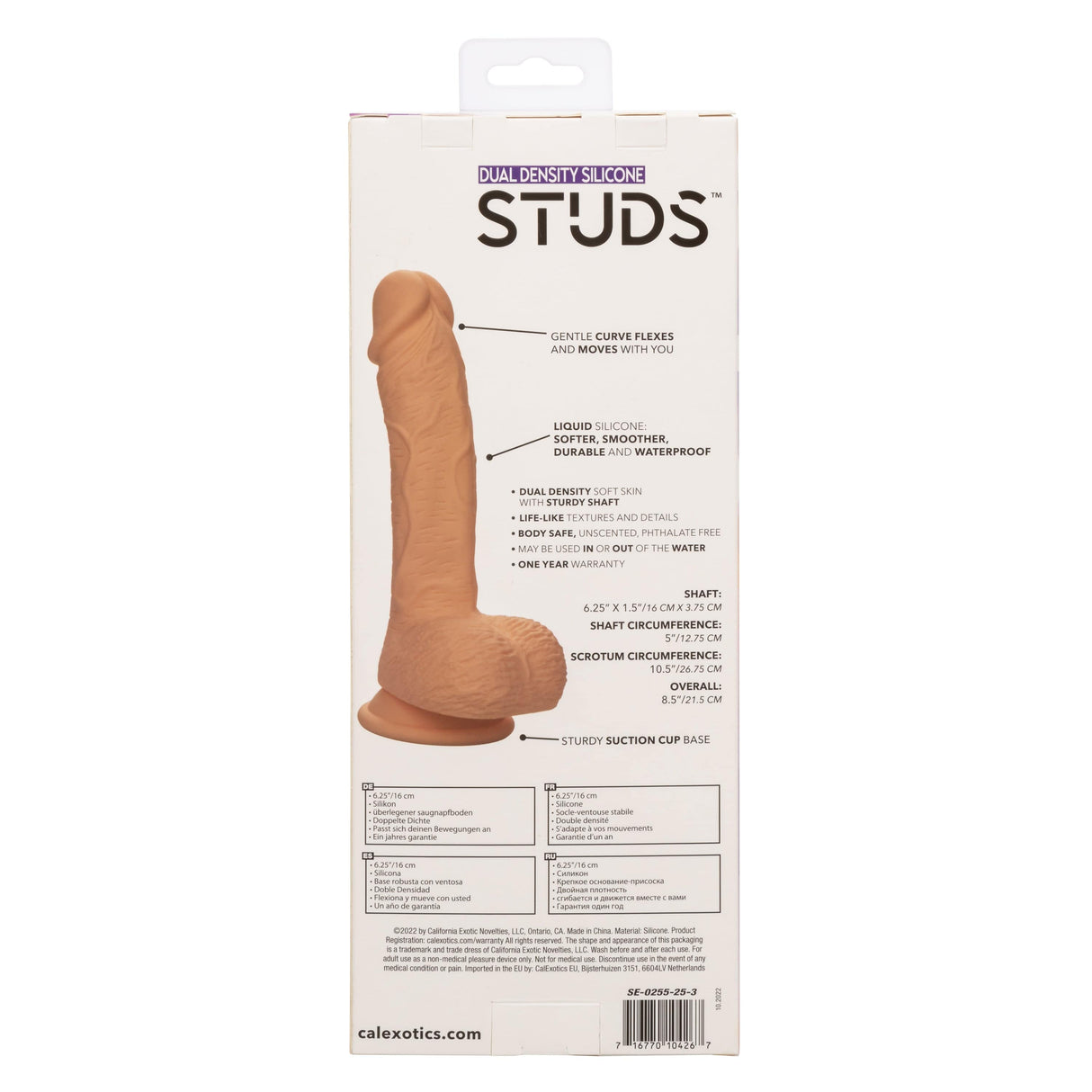 California Exotics - Dual Density Silicone Studs Realistic Dildo CherryAffairs