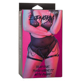 California Exotics - Euphoria Collection Plus Size Thigh Harness With Chains Dress Accessory (Black) CE2064 CherryAffairs