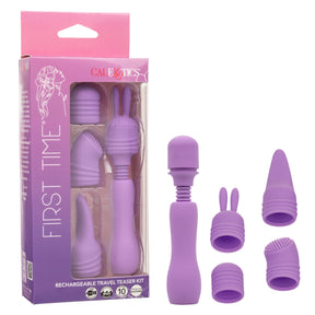 California Exotics - First Time Rechargeable Travel Teaser Kit Vibrator (Purple) CE2140 CherryAffairs