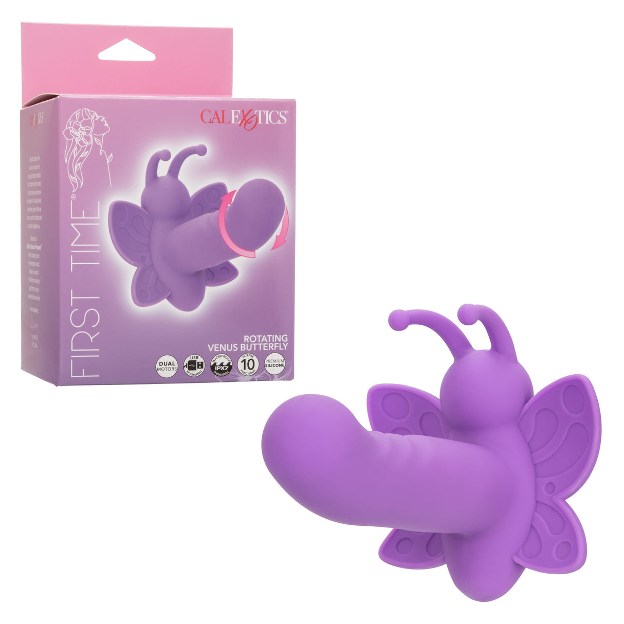 California Exotics - First Time Rotating Venus Butterfly Vibrator (Purple) CE2127 CherryAffairs