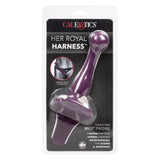 California Exotics - Her Royal Harness Vibrating ME2 Probe Clamshell Vibrator (Purple) CE2080 CherryAffairs