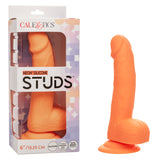 California Exotics - Neon Silicone Studs Realistic Dildo 6" CherryAffairs