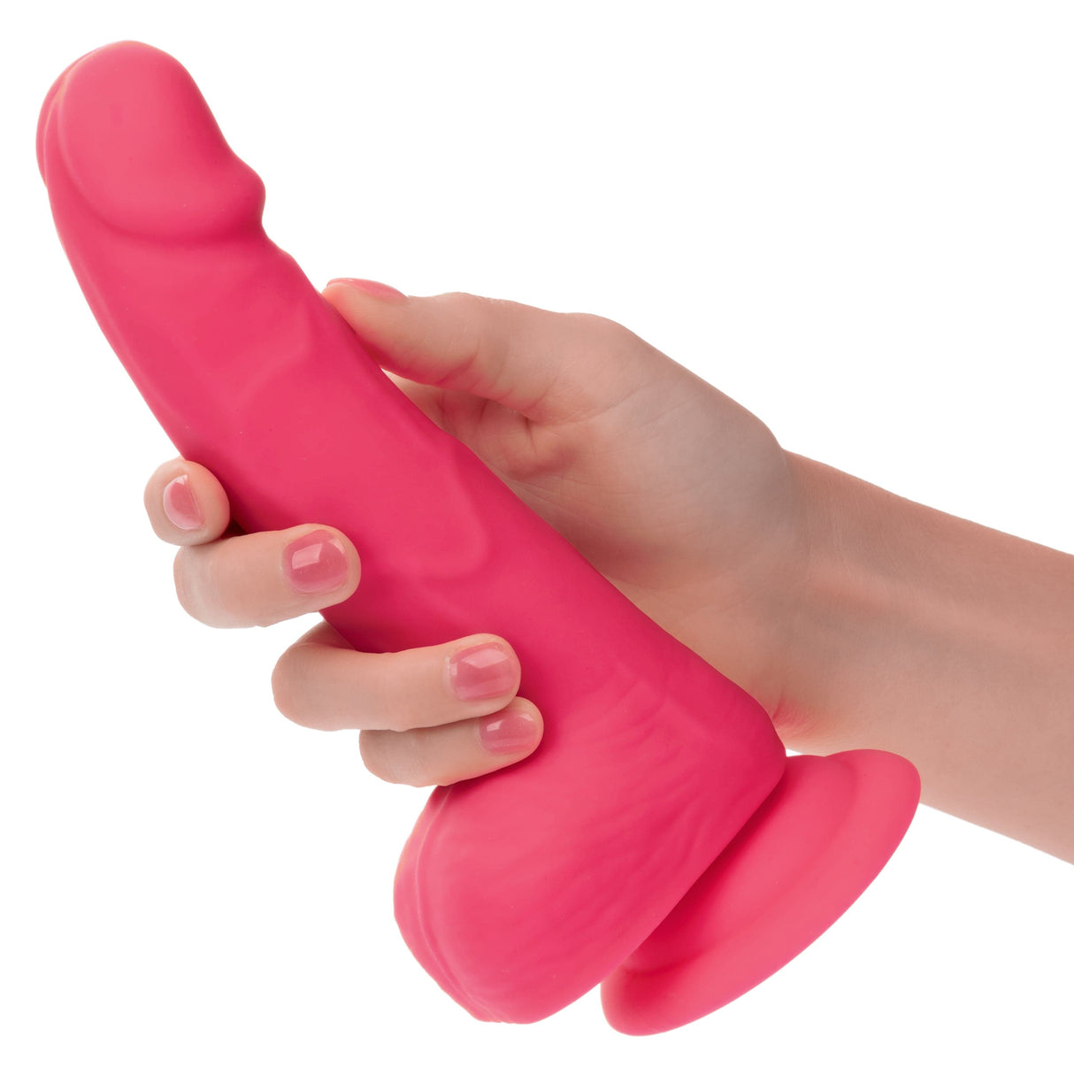 California Exotics - Neon Silicone Studs Realistic Dildo 6" CherryAffairs