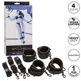 California Exotics - Nocturnal Collection Bed Restraints (Black) CE2071 CherryAffairs