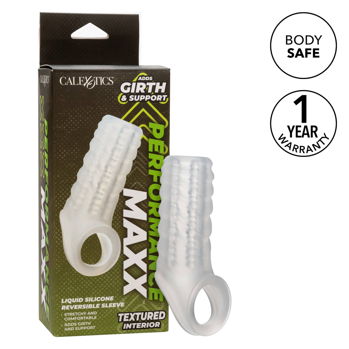 California Exotics - Performance Maxx Liquid Silicone Reversible Sleeve CherryAffairs