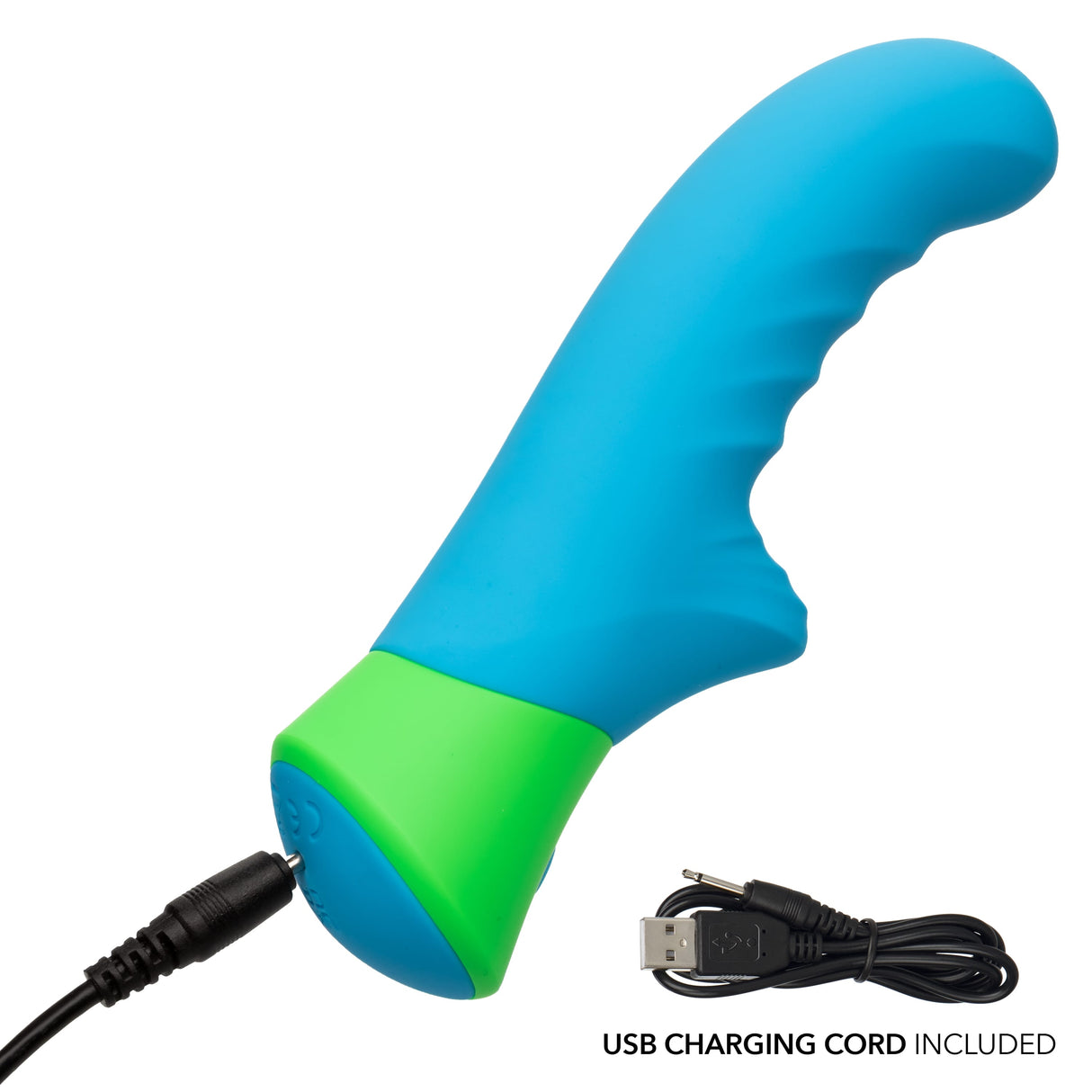 California Exotics - Rave Ridged G Spot Vibrator (Blue) CE2113 CherryAffairs
