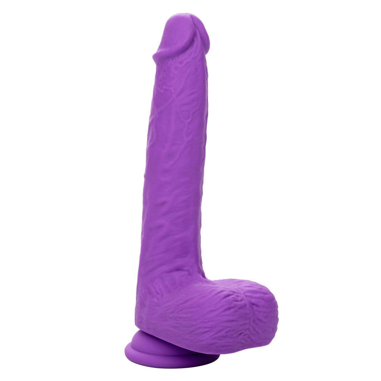 California Exotics - Rechargeable Gyrating and Thrusting Silicone Studs Realistic Dildo with Balls 9.5" (Purple) CE2045 CherryAffairs