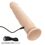 California Exotics - Rechargeable Vibrating Thrusting Silicone Studs Realistic Dildo CherryAffairs