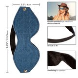 California Exotics - Ride 'em Premium Denim Collection Eye Mask (Blue) CE2087 CherryAffairs