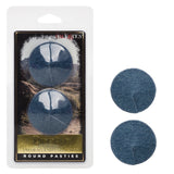 California Exotics - Ride 'em Premium Denim Collection Round Pasties Nipple Covers (Blue) CE2090 CherryAffairs