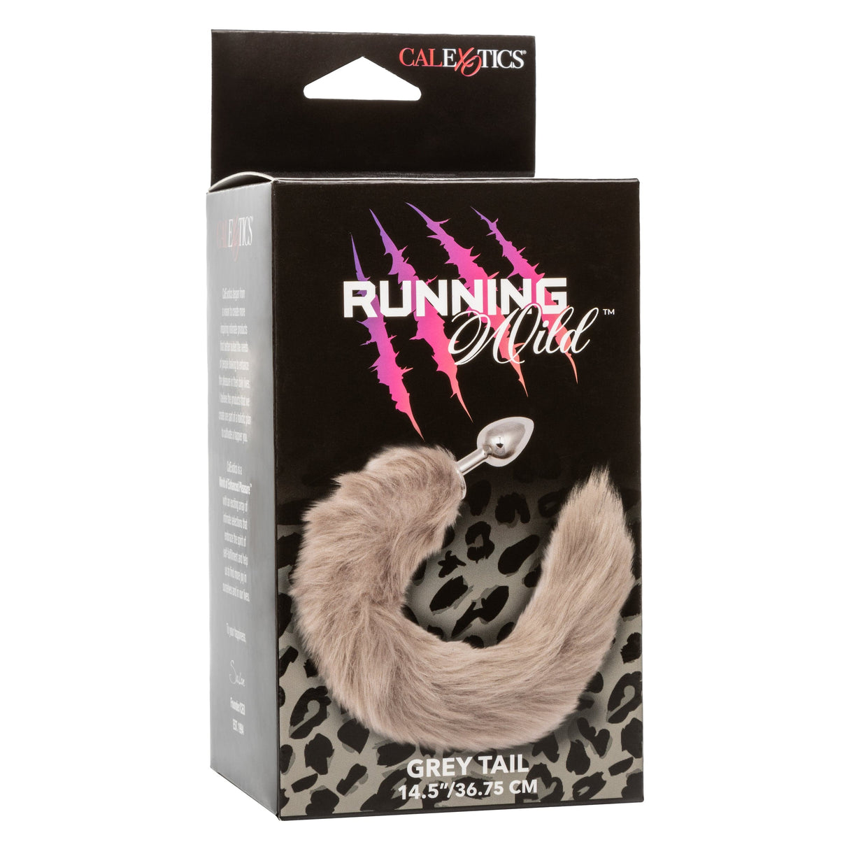 California Exotics - Running Wild Fur Tail Metal Anal Plug CherryAffairs