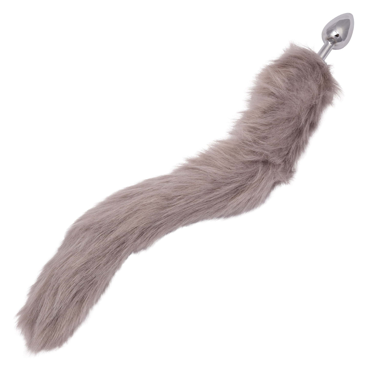 California Exotics - Running Wild Fur Tail Metal Anal Plug CherryAffairs