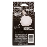 California Exotics - Running Wild White Bunny Tail Metal Anal Plug CherryAffairs