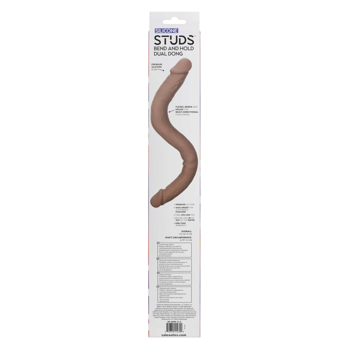 California Exotics - Silicone Studs Bend and Hold Dual Dong Dildo 16" CherryAffairs