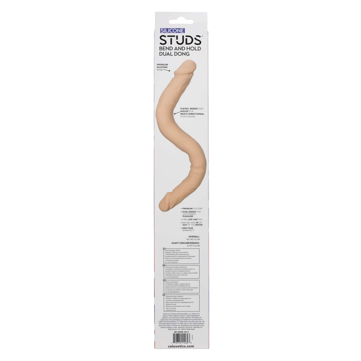 California Exotics - Silicone Studs Bend and Hold Dual Dong Dildo 16" CherryAffairs