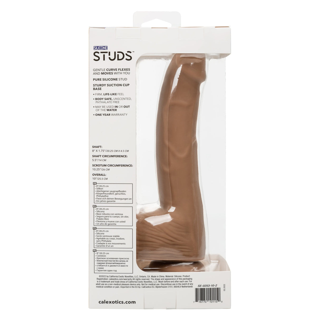 California Exotics - Silicone Studs Realistic Dildo with Balls CherryAffairs