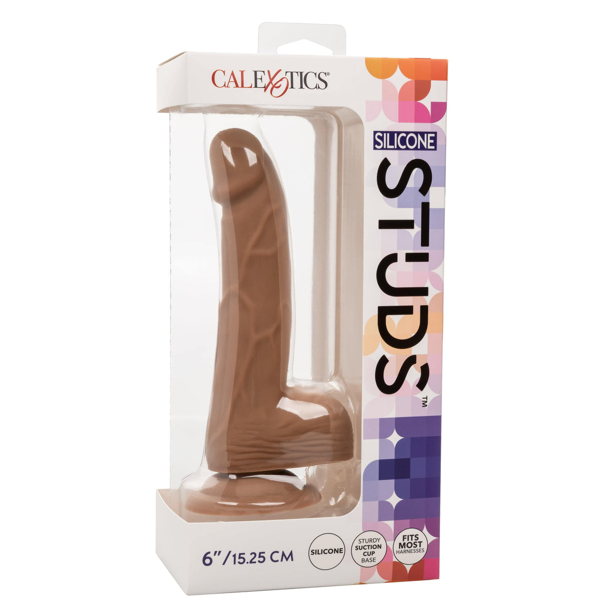 California Exotics - Silicone Studs Realistic Dildo with Balls CherryAffairs