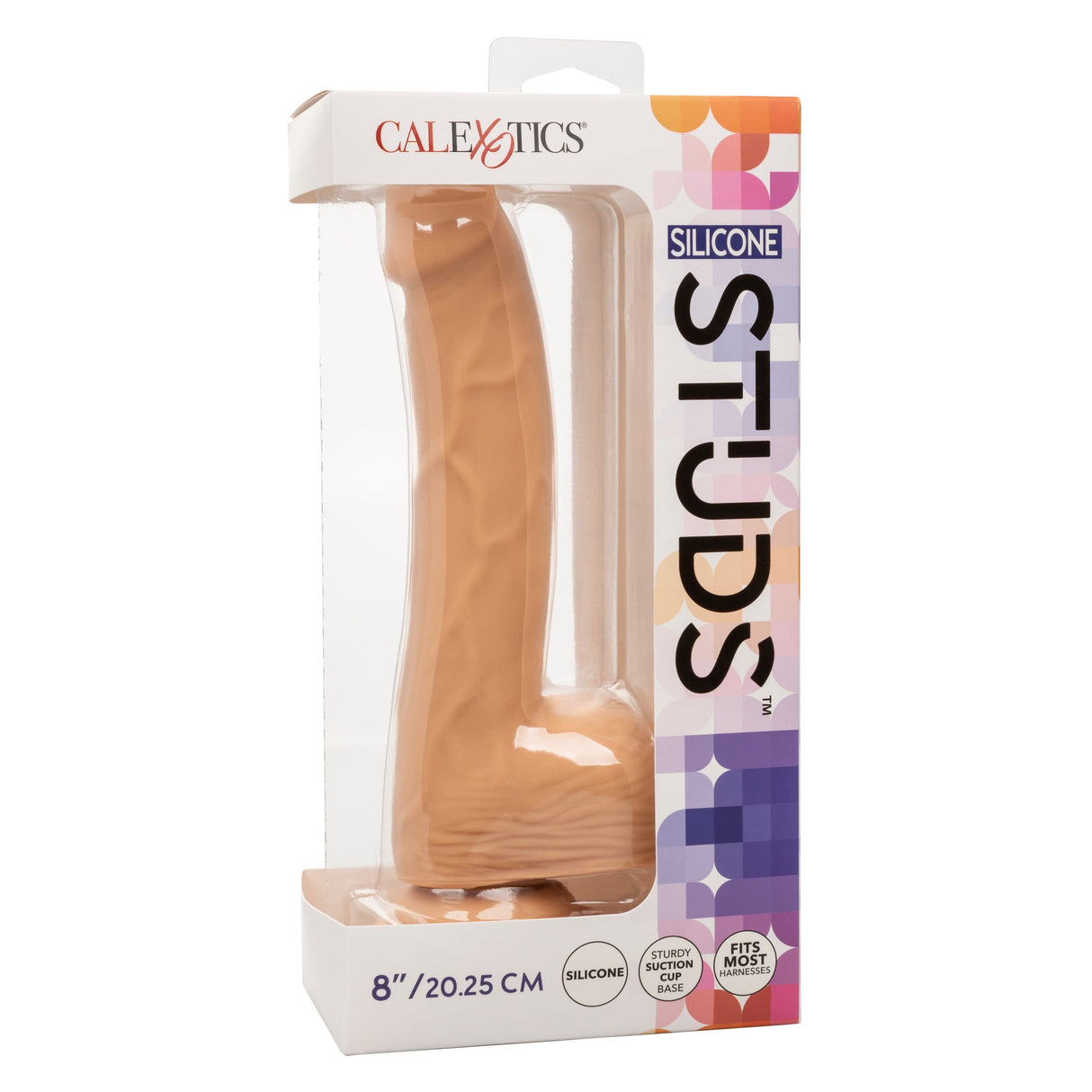 California Exotics - Silicone Studs Realistic Dildo with Balls CherryAffairs