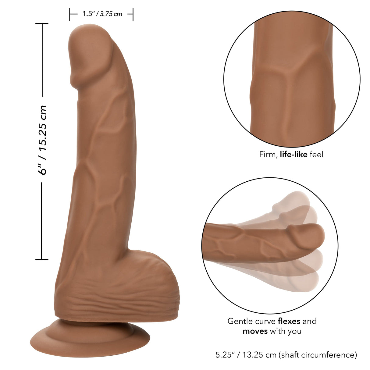 California Exotics - Silicone Studs Realistic Dildo with Balls CherryAffairs