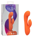 California Exotics - Stella Liquid Silicone Dual G Rabbit Vibrator (Orange) CE2020 CherryAffairs