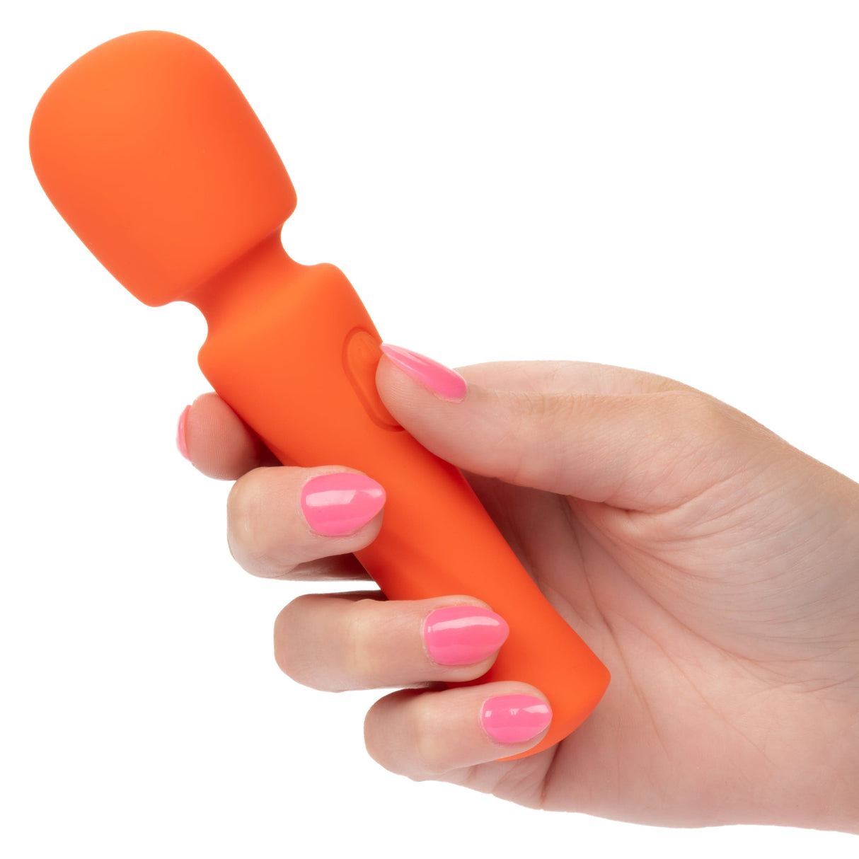 California Exotics - Stella Liquid Silicone Mini Wand Massager (Orange) CE2018 CherryAffairs