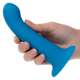 California Exotics - Wave Rider Ripple Strap On Dildo (Blue) CE2100 CherryAffairs