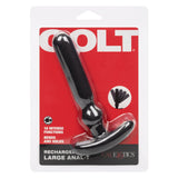 Colt - Rechargeable Large Anal T Vibrating Anal Plug (Black) CO1038 CherryAffairs