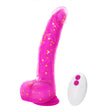 Tracy’s Dog JeliVoy Rose Red dildo with gold stars and wireless remote control