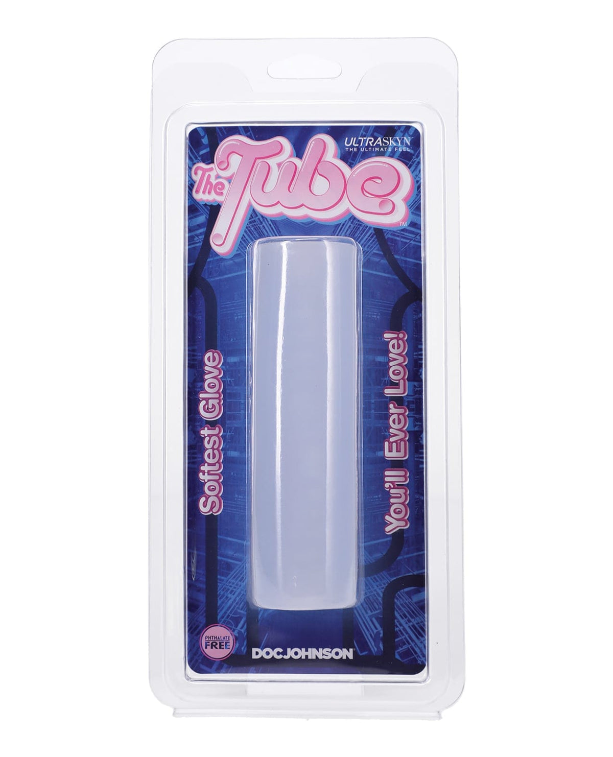 Doc Johnson - The Tube Love Glove Textured Masturbation Sleeve (Clear) DJ1227 CherryAffairs