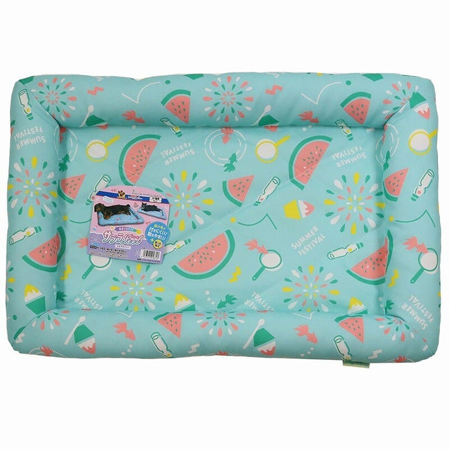 DoggyMan - Hayashi Sarara Feel Edged Summer Festival Water Resistent Pet Bed (Blue) DM1007 CherryAffairs