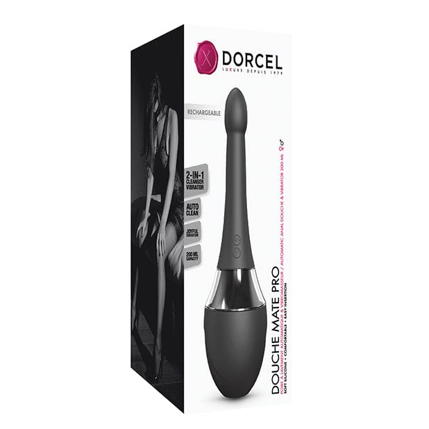 Dorcel - Vibrating Anal Douche Mate Pro (Black/Silver) DC1027 CherryAffairs