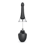 Dorcel - Vibrating Anal Douche Mate Pro (Black/Silver) DC1027 CherryAffairs